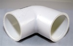 PVC Elbow 1.5" - SxT WHITE