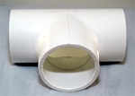 PVC Tee 1.5" - SxSxS WHITE