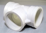 PVC Tee 1.5" - TxTxT WHITE