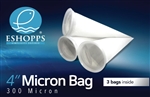 Eshopps Filter Sock 4" 300 Micron (3 Pack)