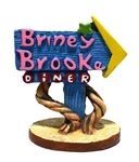 Hikari Resin Ornament - Weird Waters Briney Brook Diner Sign