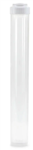 R.O. 20" x 2.5" Empty Clear Cartridge Refillable (Screw Top) - White