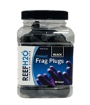 Reefh2o Bulk Frag Plug Black 50 Count Jar