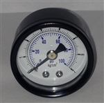 R.O. 1.5" Dry Pressure Gauge 100 PSI, 1/8" NPT, Back Mount