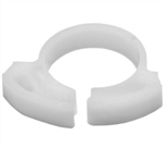 Plastic Snapper Hose Clamp 1/2" - WHITE - 50 Count