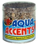 Zoomed Aqua Accents - Light River Pebbles