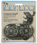 Zoo Med Dual Analog Thermometer / Humidity Gauge